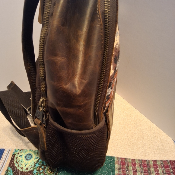 STS Ranchwear Brown and Tan Backpack main image 4